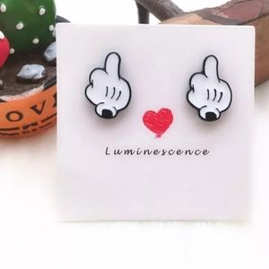 2/$15 CARTOON MICKEY ENAMEL STUD EARRINGS